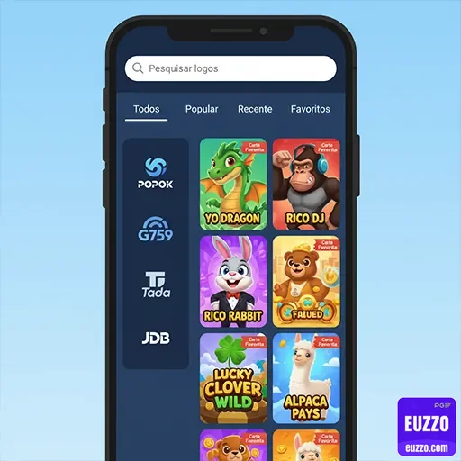 euzzo - app exclusivo - Interface do App